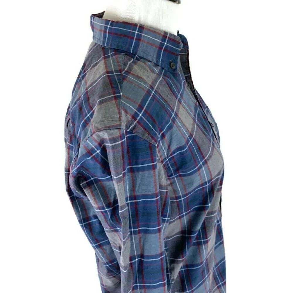 J. Crew Men's Size XS Button Down Shirt Plaid 100% Cotton Fitted